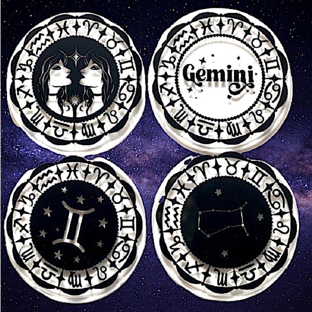 ✨Handmade✨♊️ Gemini Coaster set of 4